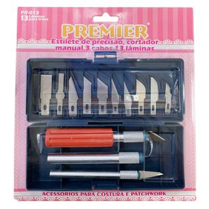Estilete de Precisao Premier PR-013 Kit com 13 Pecas