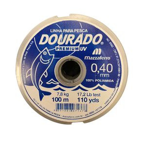 Linha para Pesca Dourado Premium UV Mazzaferro 0,40mm Carretel com 100 Metros