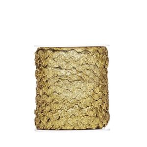 Sianinha Metalizada 5mm Luli Rolo com 50 Metros