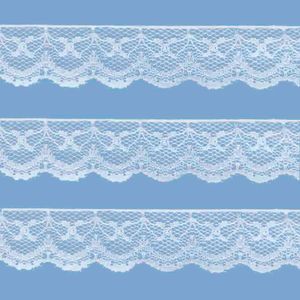 Renda de Nylon Najar 2,1cm 900/5 Rolo com 50 Metros