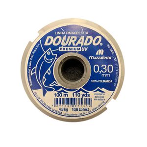 Linha para Pesca Dourado Premium UV Mazzaferro 0,30mm Carretel com 100 Metros