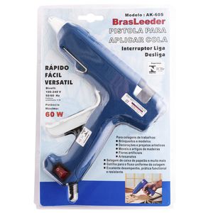 Pistola de Cola Quente Profissional BrasLeeder 60w AK-60S