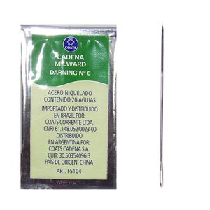 Agulha de Mao Corrente 6 5cm Blister com 20un
