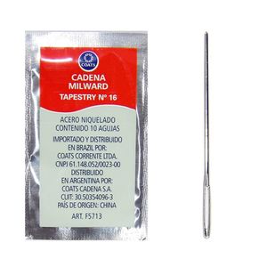 Agulha de Mao Tapestry Corrente 16 5,2cm Blister com 10un