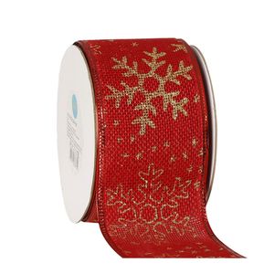 Fita Natalina Aramada Luli RB-8 63mm Rolo com 9,10 Metros