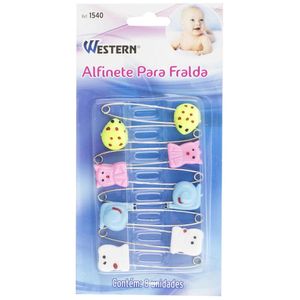 Alfinete para Fraldas Western 1540 6cm 8un