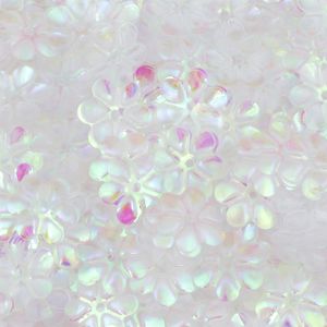 Lantejoula de Flor Irisada 8,5mm Lantecor 101 P Pacote com 1000un
