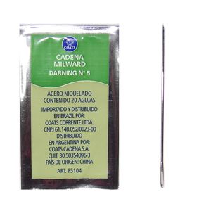 Agulha de Mao Corrente 5 5,5cm Blister com 20un
