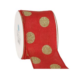 Fita Natalina Aramada Luli RB-23 63mm Rolo com 9,10 Metros