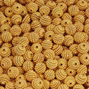 Perola Craquelada Metal Luli 10mm Pacote com 500g
