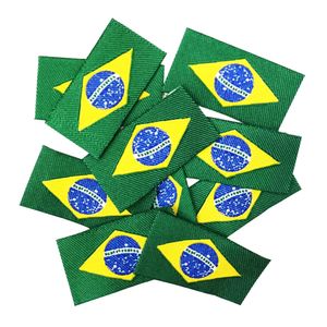 Etiqueta Bandeira do Brasil Najar 25mm 22059 Pacote com 10un
