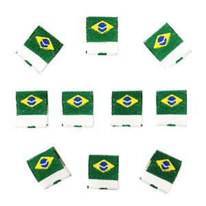 Etiqueta Bandeira do Brasil Najar 16mm 18495 Pacote com 10un