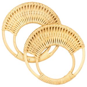 Alca para Bolsa de Rattan Luli 17cm Pacote com 2un