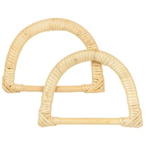 Alca para Bolsa de Rattan Luli 15x10,5cm Pacote com 2un