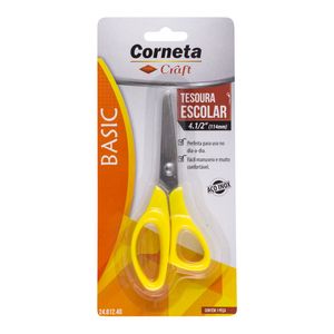 Tesoura Escolar Basic Corneta 24.812.40 11,4cm