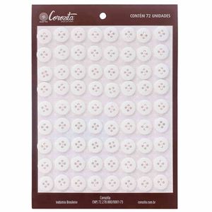 Botao de Camisa Corozita 8101/18 12mm  Cartela com 72un