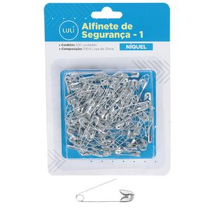 Alfinete de Seguranca Luli N1 3,0cm 100un