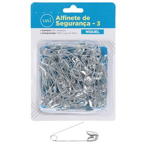 Alfinete de Seguranca Luli N3 4,2cm 100un
