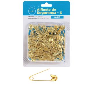 Alfinete de Seguranca Luli N3 4,2cm 100un