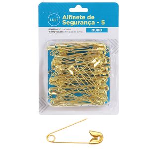 Alfinete de Seguranca Luli N5 6,3cm 50un