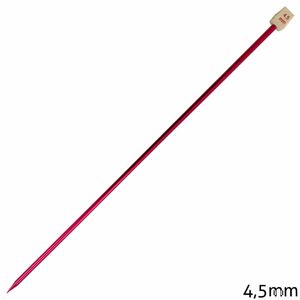 Agulha de Trico de Aluminio Luli 4,5mm Pink Par