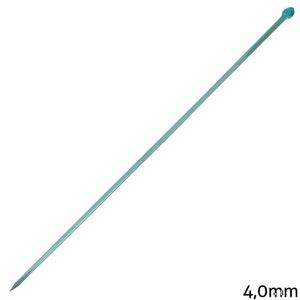 Agulha de Trico de Plastico Luli 4mm Azul 1 Par