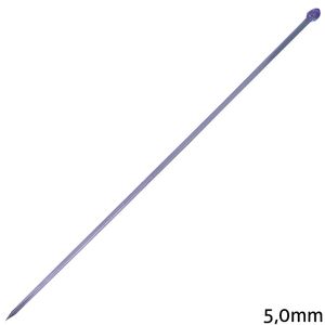 Agulha de Trico de Plastico Luli 5mm Lilas 1 Par