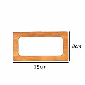 Alca para Bolsa de Madeira Luli 15x8cm Pacote com 2un