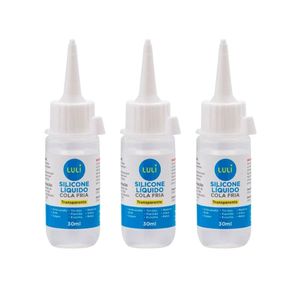 Kit de Colas de Silicone Liquido Luli 30ml 3un