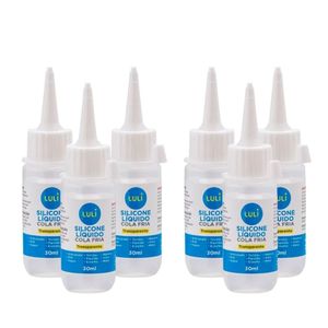 Kit de Colas de Silicone Liquido Luli 30ml 6un