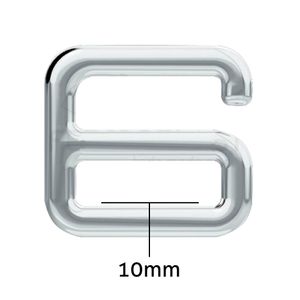 Gancho de Metal Removivel para Sutia AMG 000/B 10mm Pacote com 100un