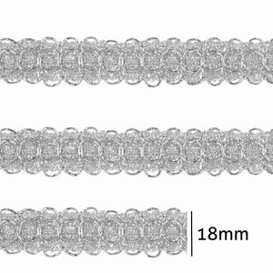 Passamanaria Metalizada Luli 18mm 8538 Peca com 10 Metros
