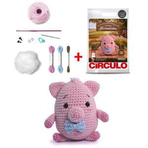 Kit Meu Primeiro Amigurumi Fazendinha Circulo