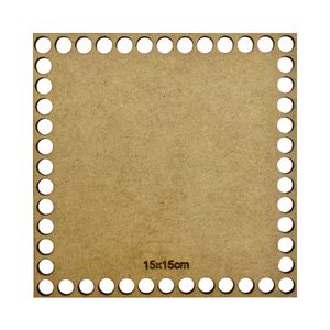 Fundo de Bolsa Quadrado em MDF 15x15cm