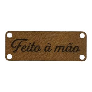 Etiqueta Feito a Mao 4x1,5cm Pacote com 10un