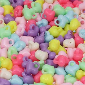 Micanga Entremeio Coracao Luli 15x10mm pacote com 500g