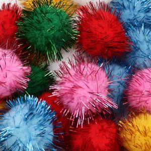 Pompom Solto com Lurex Luli 30mm Pacote com 50un