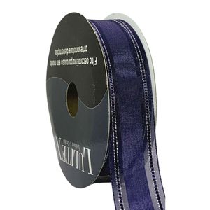 Fita de Cetim Lux Silver Lulitex 25mm Rolo com 10 Metros