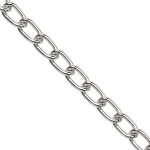 Corrente de Aluminio Luli LU30 7,2mm Rolo com 40 Metros
