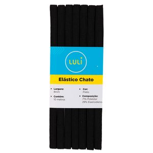 Elastico Chato Luli 8mm Rolo com 10 Metros