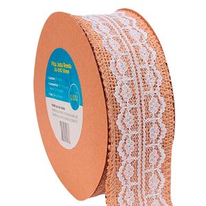 Fita de Juta com Renda Luli JU-010 50mm Rolo com 10 Metros