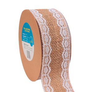 Fita de Juta com Renda Luli JU-014 50mm Rolo com 10 Metros
