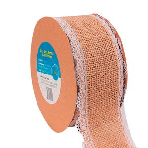Fita de Juta com Renda Luli JU-015 50mm Rolo com 10 Metros