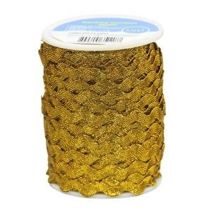 Sianinha Metalizada 10mm Luli Rolo com 50 Metros