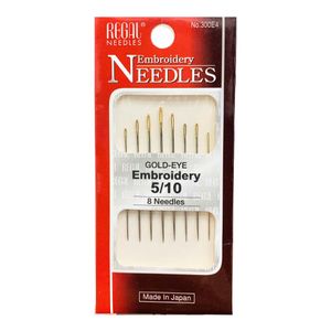 Kit de Agulhas de Mao para Bordar 5/10 Lulitex Blister com 8un
