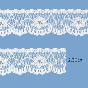 Renda de Nylon Rigida 2,30cm 12165 Aquarela Rolo com 50 Metros