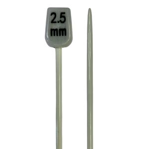Agulha de Trico de Aluminio Luli 2,5mm com 25cm 1 Par