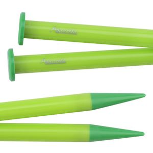 Agulha de Trico de Plastico Aquarela 10mm 48cm 1 Par