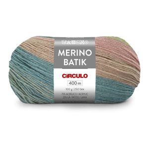 Fio Merino Batik Circulo Novelo com 400 Metros