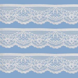 Renda com Elastano Aquarela 3,3cm 41206 Peca com 50 Metros
